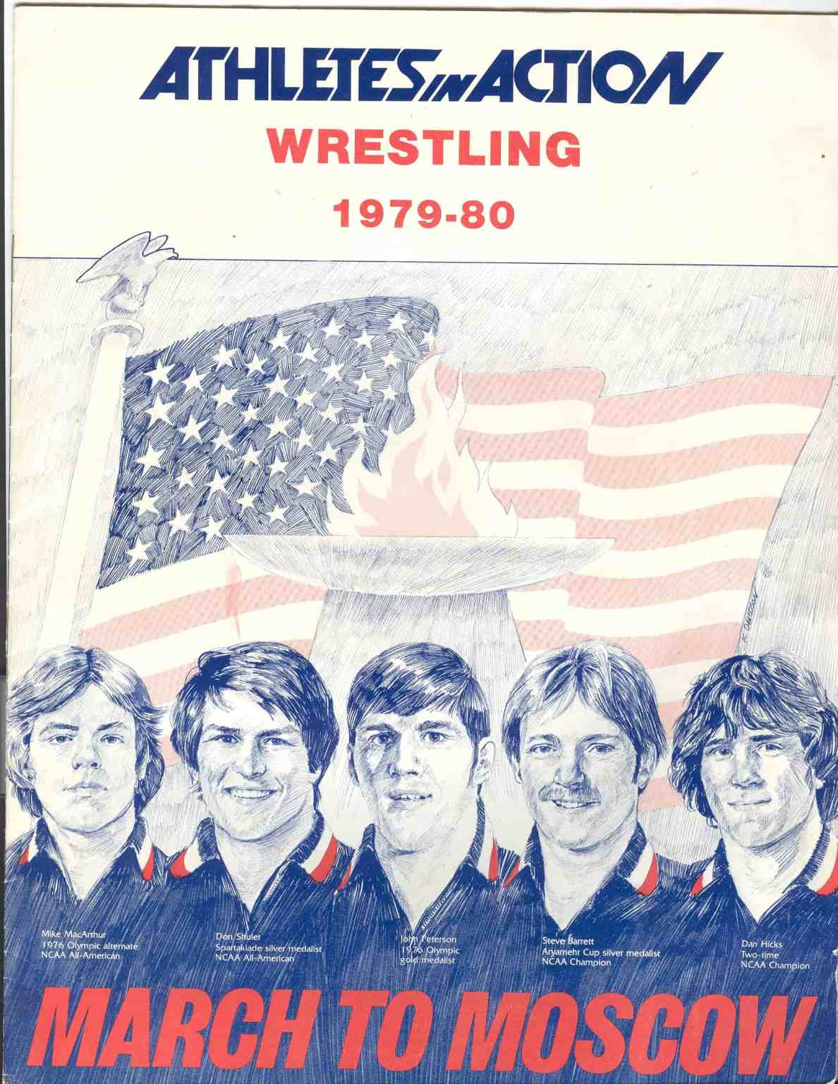 1979–80 Athletes in Action wrestling program cover
