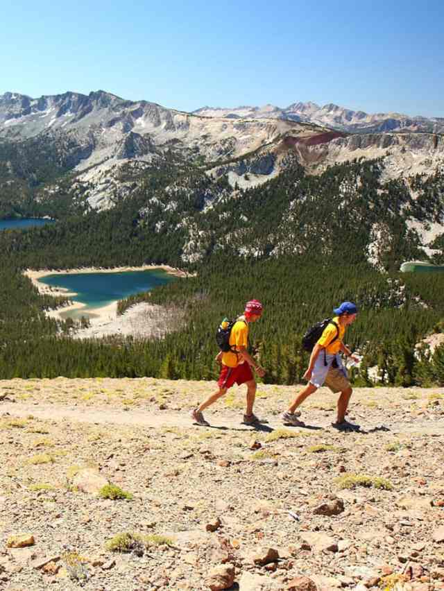runners at mammoth lakes, CA