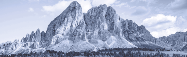 grayish bluish tinted picture of mountains