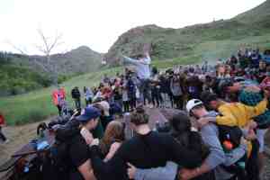 Group of people worshiping God