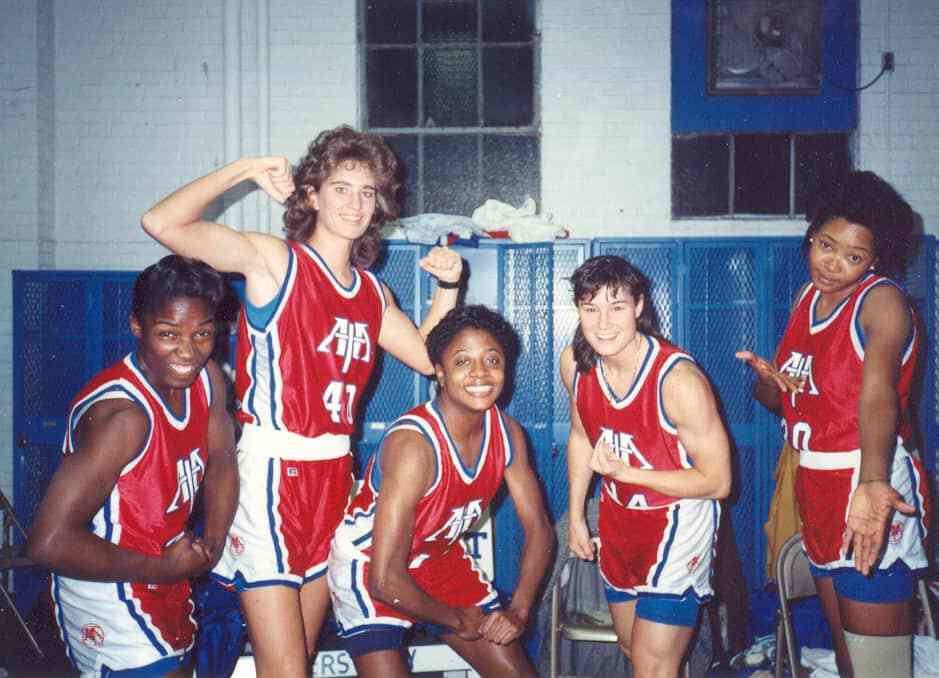 female AIA basketball players