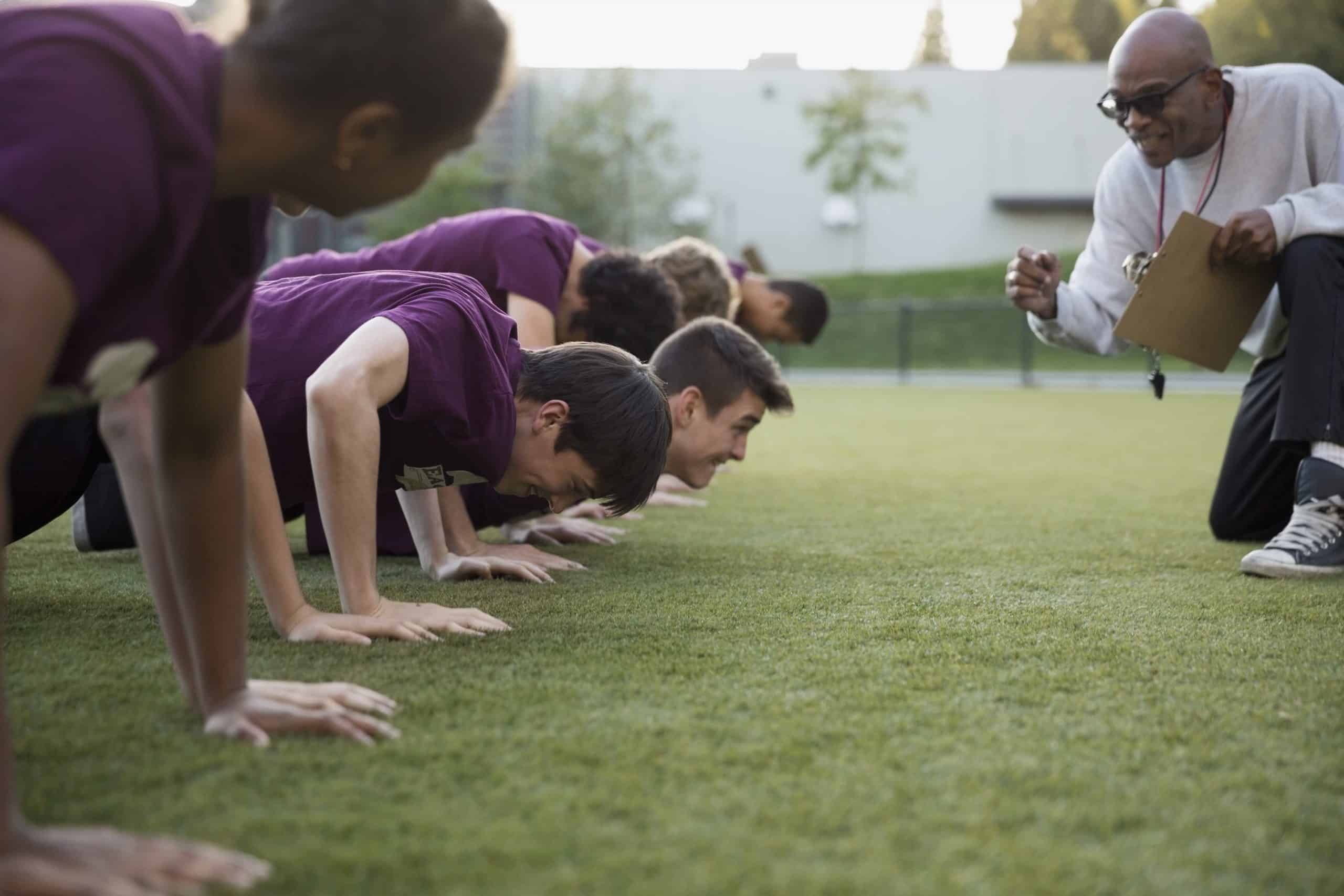 College athletes at an AIA camp