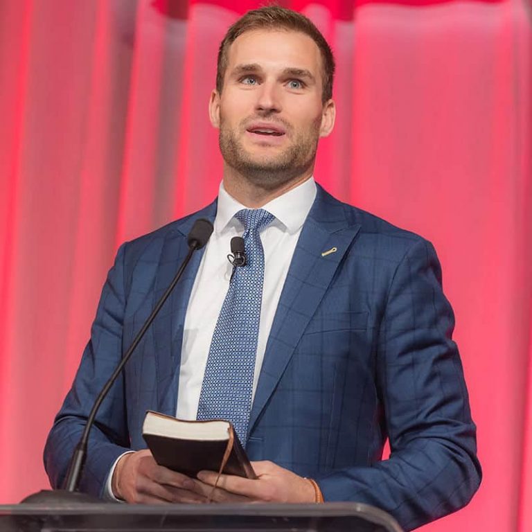 Kirk Cousins with Bible