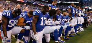 NFL players kneeling during the national anthem