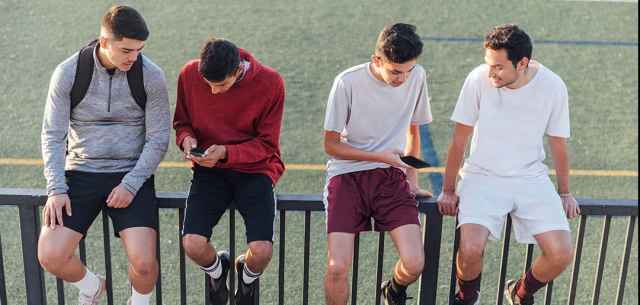 group of young men
