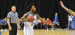Golden Bears player Kareem South with basketball