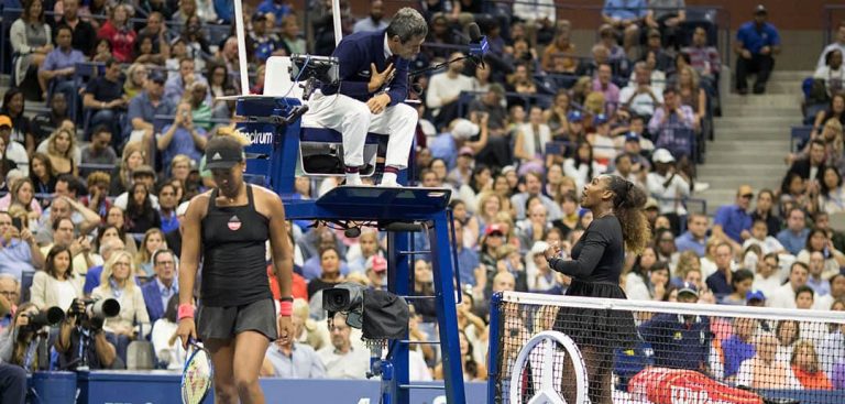 Serena Williams and Umpire Carlos Ramos