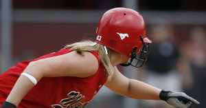 female softball player