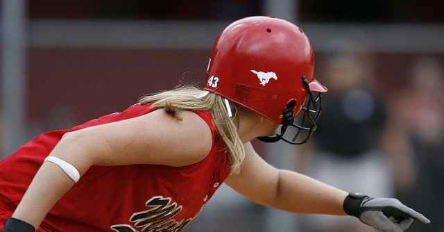 female softball player