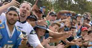 fans cheering