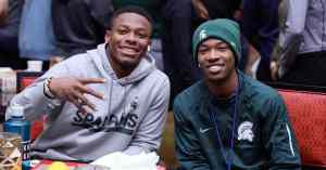 two student athletes