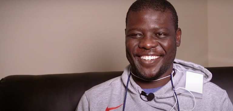 man smiling