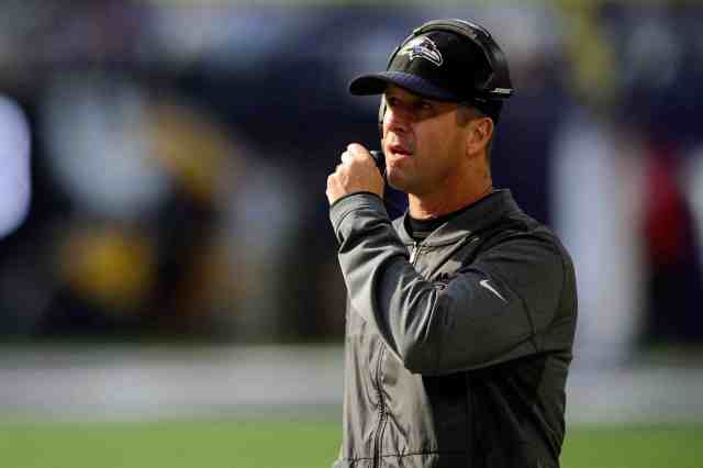 Baltimore Ravens head coach John Harbaugh