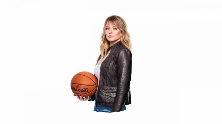 Kristen Ledlow holding basketball