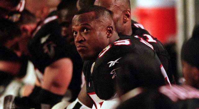 William White with the Atlanta Falcons american football team