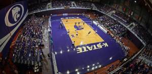 wide shot of sports arena at Kansas State University