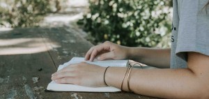 person reading book