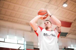 basketball player shooting ball