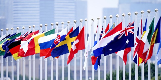 Olympic national flags