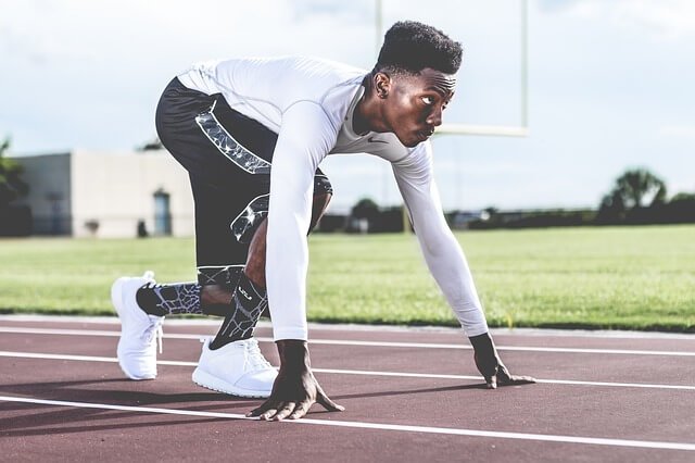 man set to run on track