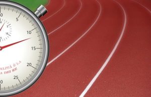 Stopwatch by running track