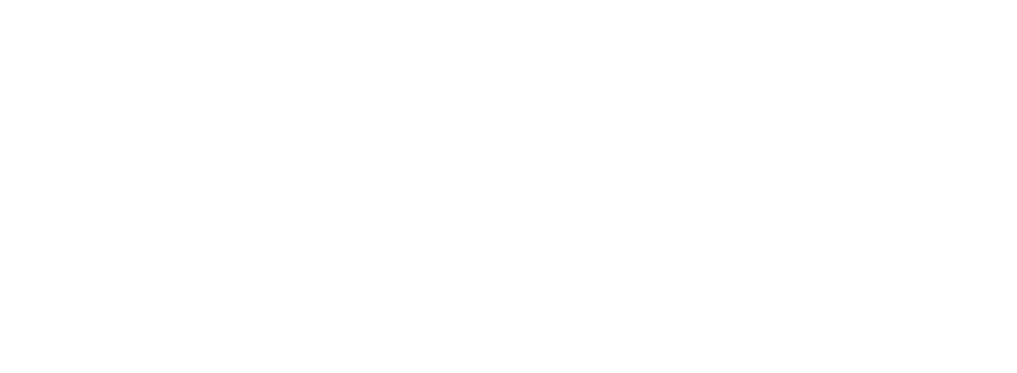 White logo on Peaceful Blue
