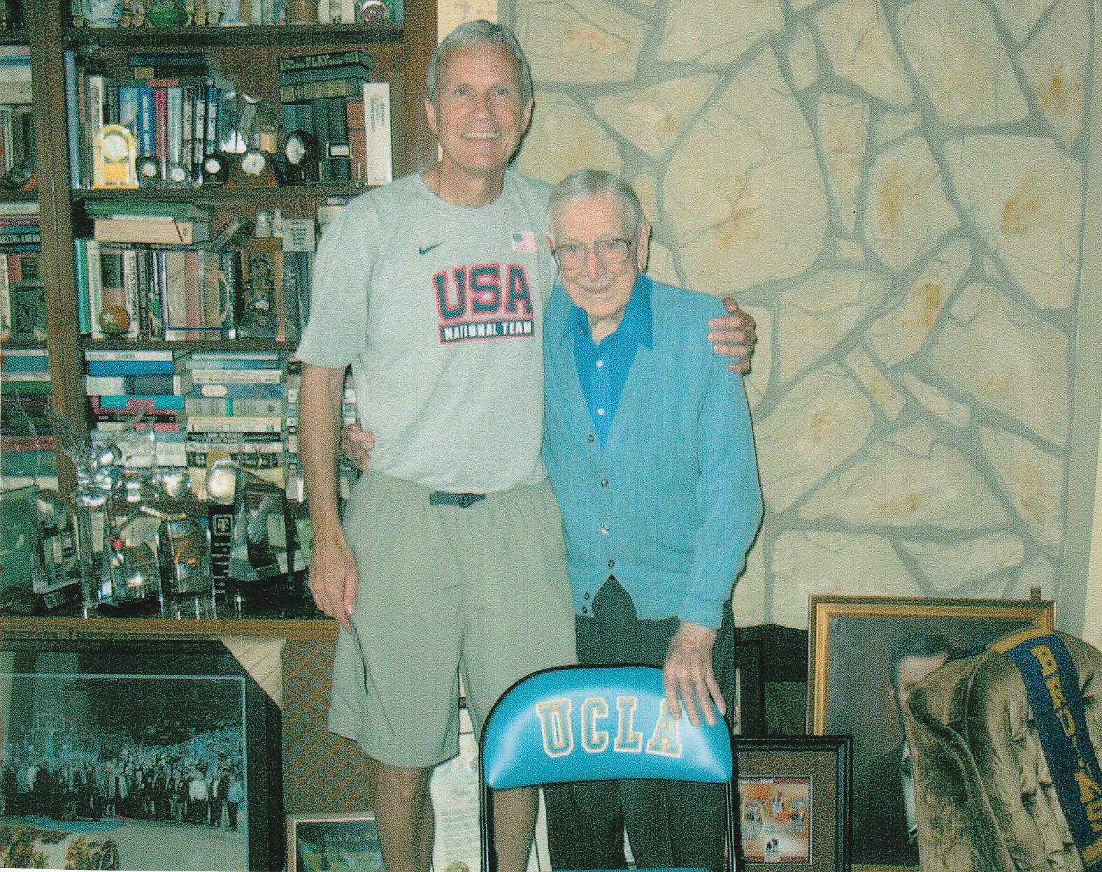 Coach John Wooden with AIA founder Dave Hannah