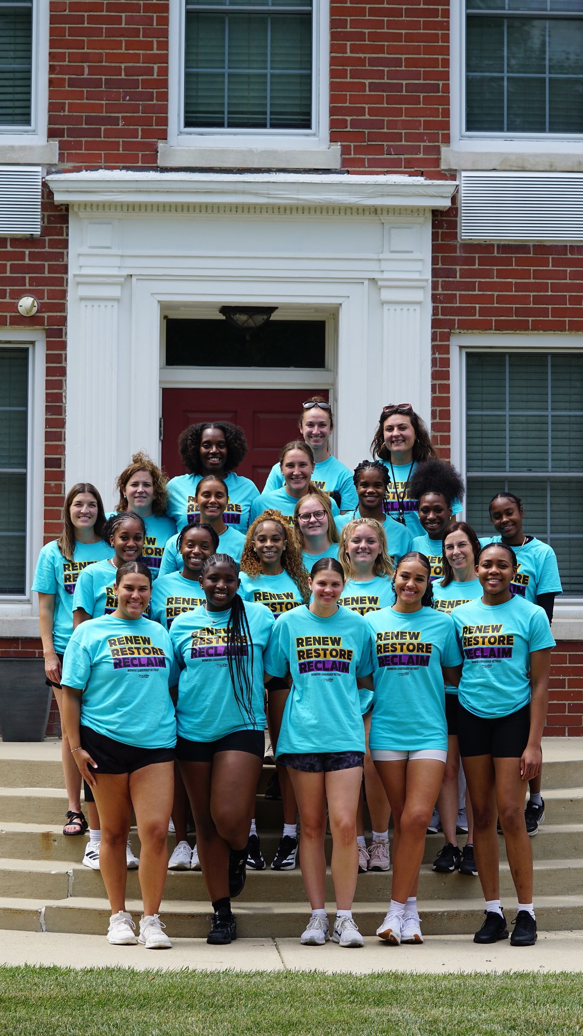 Female college athletes together at the 2026 AIA Women's Leadership Retreat