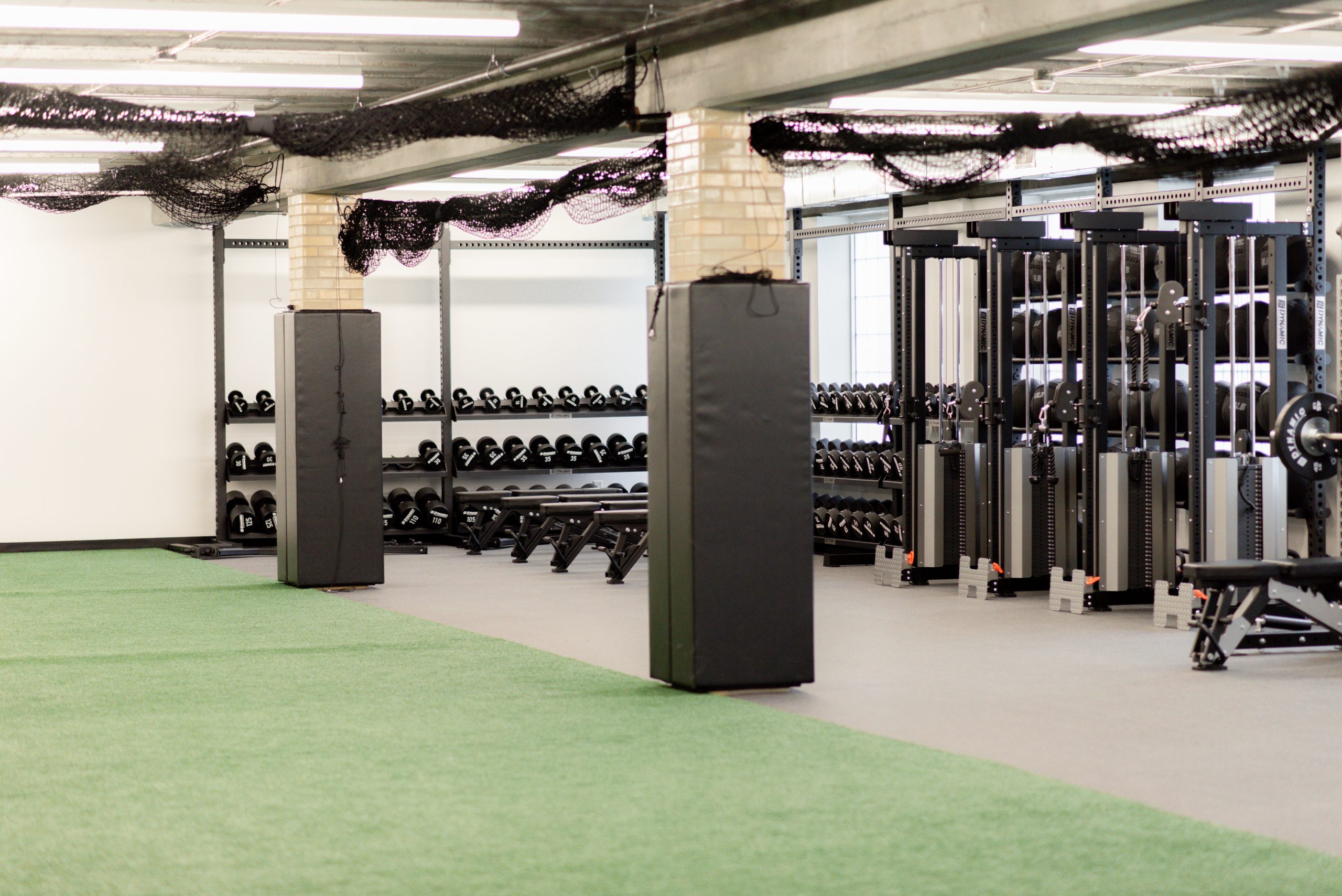 The Sports Performance Center weight room at the AIA Sports Complex