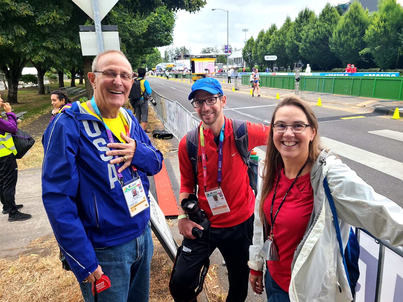 AIA staff at the 2022 World Athletics Championships in Oregon