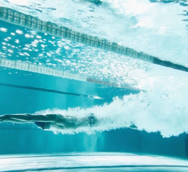 Swimmer underwater